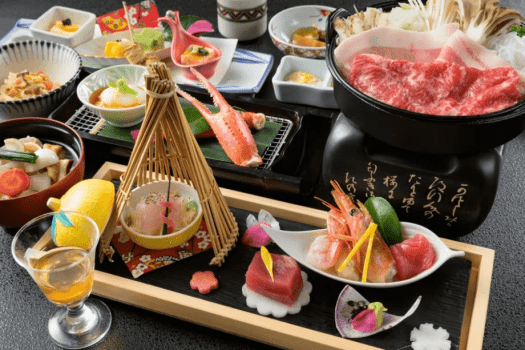 冬のことほぎ膳より。冬の美味をじっくりいただく美味少量会席。