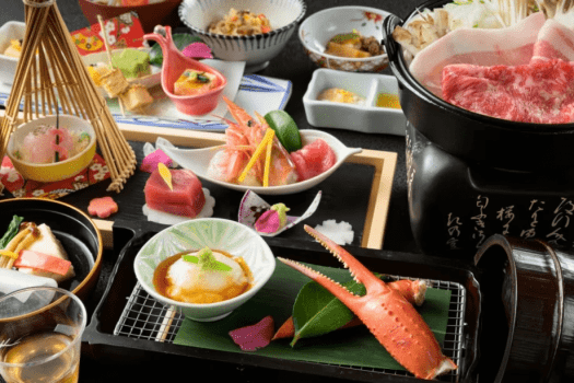 冬の上州味覚会席より。旬の味覚、郷土の味覚を存分に。