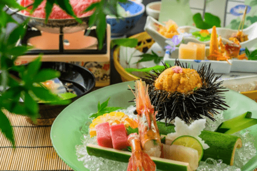 【夏の万葉創作和会席】華やかなお料理は五感で愉しめるものばかり。