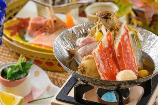 【万葉創作和会席~秋】蟹の上質な旨みをじっくり味わう温かな一品。秋深まる伊香保の夜にどうぞ。 【万葉創作和会席~秋】蟹の上質な旨みをじっくり味わう温かな一品。秋深まる伊香保の夜にどうぞ。