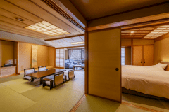 【万葉館　ツインベッド付和洋室】個室食事処