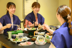 楽しい伊香保旅にはお料理にもこだわって。福一ではこだわりの光るお料理を季節毎にご用意しております。