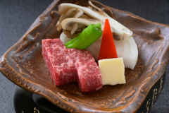 ステーキ付グレードアップ料理へのご追加もできます。