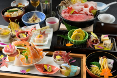 秋の上州味覚会席より。旬の味、郷土の味をこころゆくまでご堪能いただけます。