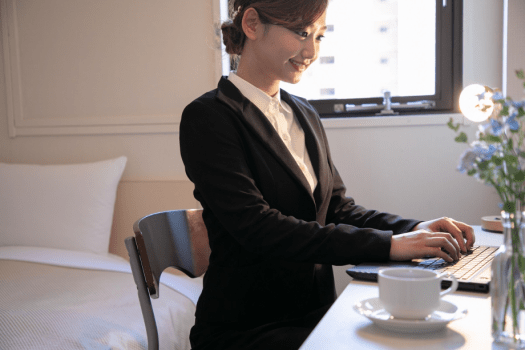 全室Wi-Fi完備でビジネスにも最適です。