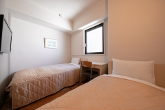 【ツイン】14平米・32型液晶テレビを備えた清潔感溢れるお部屋 【ツイン】14平米・32型液晶テレビを備えた清潔感溢れるお部屋