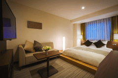 【2018年改装★ダブル】仲良く2人で♪ゆったり1人で♪くつろげる落ち着いた空間。