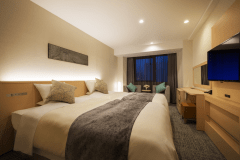 【2018年改装★ツイン】120cm幅ベッド2台でゆったり♪ぐっすり♪心地よい滞在をご堪能いただけます♪