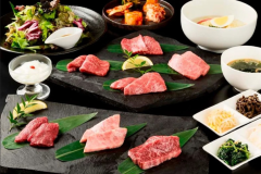 焼肉胡蝶「盛岡牛コース」の一例