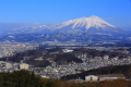 岩手山と盛岡市内