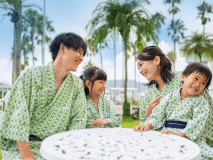 ■滞在イメージ■お風呂上りに家族で湯涼み♪テラスでもラウンジのドリンクやスイーツを楽しめます