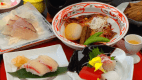 ＜フリードリンク＆砂蒸し温泉券付き＞期間限定◆旬の桜鯛会席◆お造り・しゃぶしゃぶや鯛のかぶと煮♪