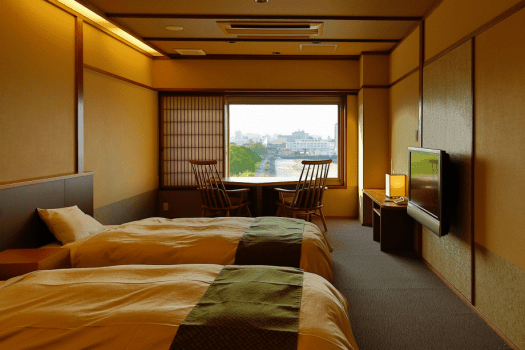 [Non-smoking Twin Room with Ocean View (Western-Style)]