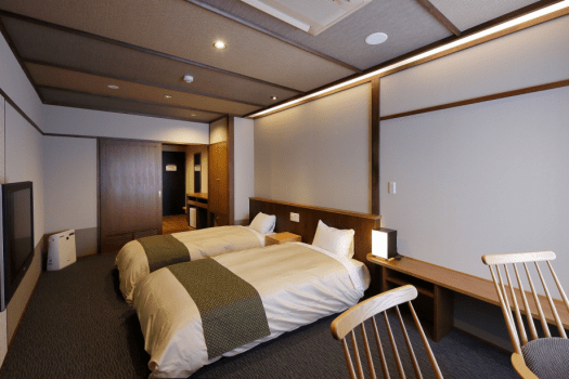 [Non-smoking Twin Room with Ocean View (Western-Style)]