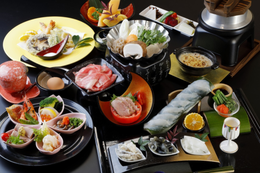 望海のスタンダード！おおいた和牛すき焼き付き旬の和会席プラン