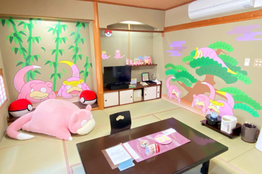 1部屋限定ヤドンのお宿には数多くのヤドンたちがお客様を待っております。
※お部屋の装飾物は、ご宿泊の日によって異なることがございますので、ご了承ください。