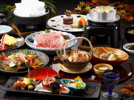 2025年9月10月料理長特選◆讃岐オリーブ牛のわたあめすき焼きとオリーブ地鶏の松茸御飯