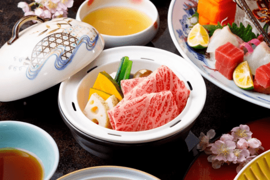 2026年春季特別料理『極』、讃岐オリーブ牛の炙り（Ａ４ランク）