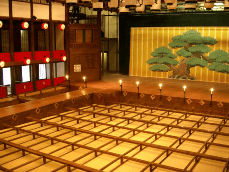 旧金毘羅大芝居(金丸座)の内観 旧金毘羅大芝居(金丸座)の内観