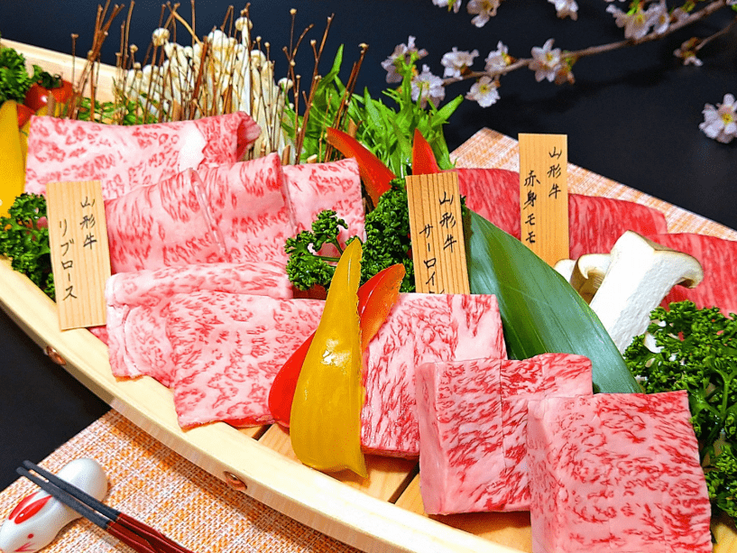 山形牛陶板焼き＆しゃぶしゃぶ食べ比べ