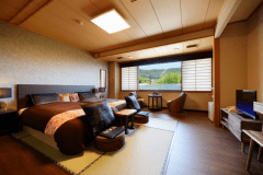 モダン風和洋室10畳「あかね」「なでしこ」「あらたま」☆セミダブルシモンズマットレス使用【禁煙】