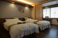 シモンズ社製セミダブルマットレスでぐっすりお休みいただけます。