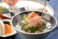 庄内浜産紅ズワイガニ釜飯のお茶漬け