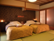 ◆Japanese style room with open-air bath ◆(Non-smoking)  [twin bed, living room, veranda]