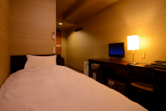 シングルルーム(禁煙) ※景色は楽しめませんが、リーズナブルにご利用いただけるお部屋です。