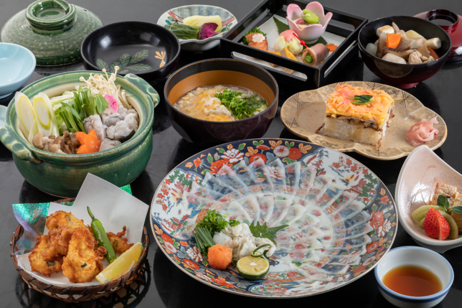 刺し・から揚げ・鍋。3種のお料理で、“冬の味覚”『河豚（ふく）』を堪能！