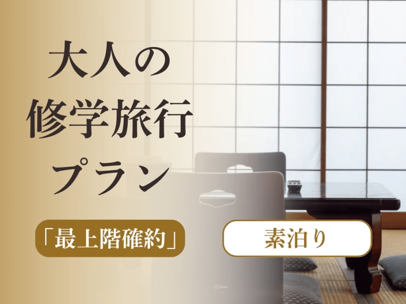 【最上階確約】大人の修学旅行プラン（素泊まり）