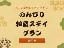 【12時チェックアウト】のんびり和室ステイプラン（素泊まり）