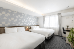 【スタンダードツイン】広々ダブルベッドで癒しのひとときを…。