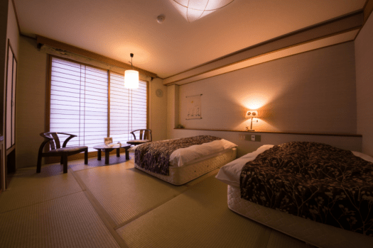 【畳ツインベッドルーム】ご夫婦・お友達同士で♪(禁煙)