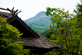 懐かしい風情の茅葺き屋根