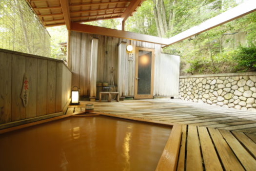 露天風呂客室『紫貴』　湯山もみじ（和室）金泉露天風呂
