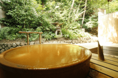 露天風呂客室『紫貴』　有馬藤（洋室）金泉露天風呂