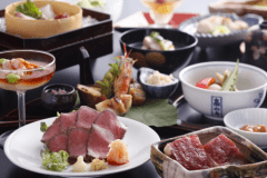 黒毛和牛２品会席一例