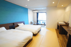 【2022年12月リニューアル】　禁煙　和ツイン（シャワーブース付）シモンズベッド