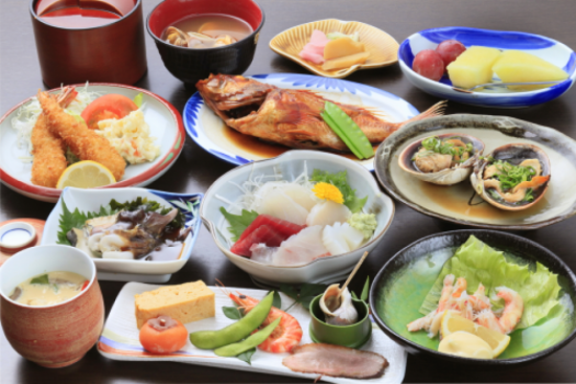 当館のスタンダードプランのお料理です。