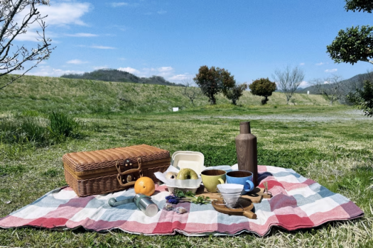 公園で自然を満喫しながら楽しくコーヒーブレイク
