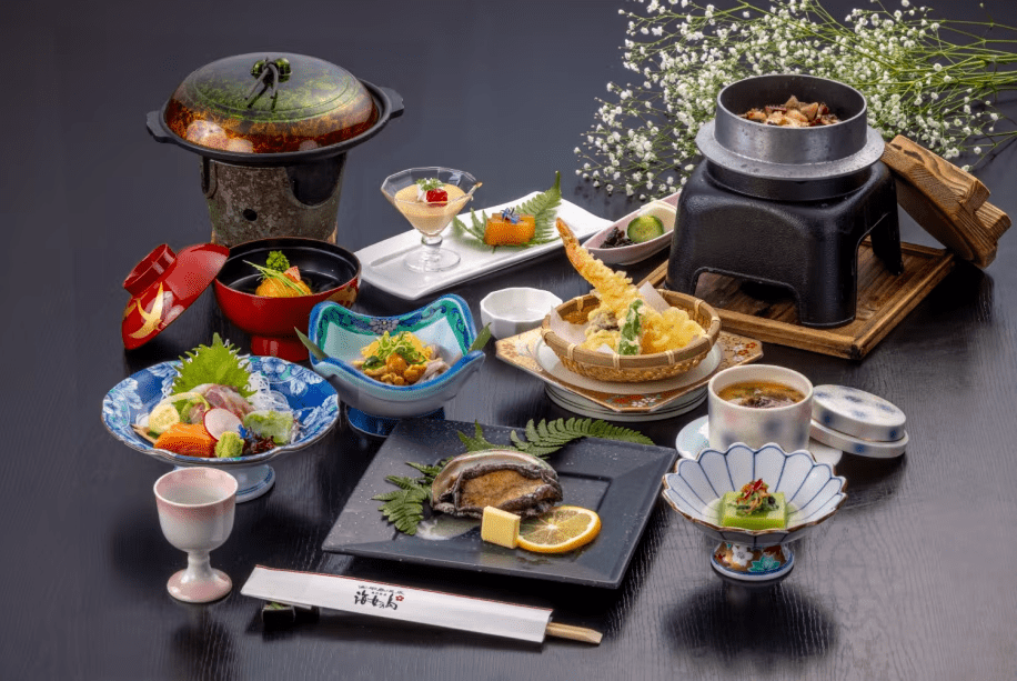 鮑をメインにした会席