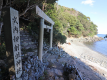 かぶらこさん/伊射波神社：海に向かって建つ鳥居