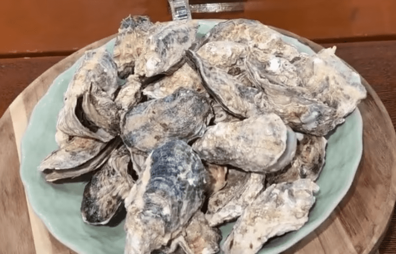 ビュッフェの牡蠣