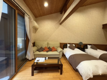 【コテージ洋室】　源泉100％かけ流し露天風呂付き【禁煙】