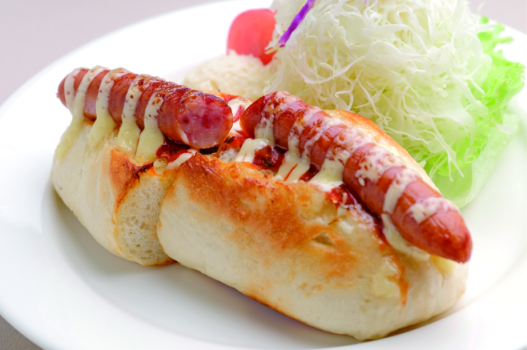 前田珈琲の選べる洋朝食：ホットドッグ