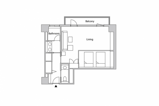 Special Twin Room (with shower and bathtub) / 60㎡