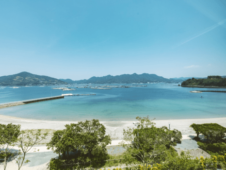 『江田島ブルー』と呼ばれる景色を独り占め。