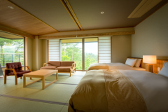 [Tenbou Building 1F] JIROU ◆ Modern Japanese-Western Room with Open-Air Bath (14 Tatami)