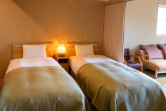 [Main Building 2F] TAROU ◆ Modern Japanese-Western Room with Open-Air Bath (8 + 6 Tatami)